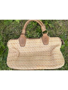 Vintage Relic Rafia Nautical Beachy Boho Cottage, Grandma Core classic Purse